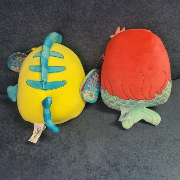 Kellytoy Toys Bnwt Disney Ariel Flounder Squishmallow Set 8 Poshmark